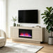 Fireplace TV Stand - Beige Home Essentials