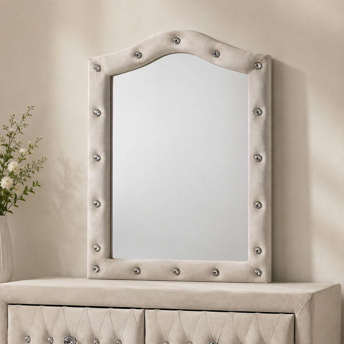 Reggie - Mirror - Beige Acme
