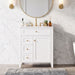 Modern Black Bathroom Vanity With Sink Hearth and Haven