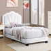 Bed With Floral Design Headboard And Built In LED Lighting Home Essentials