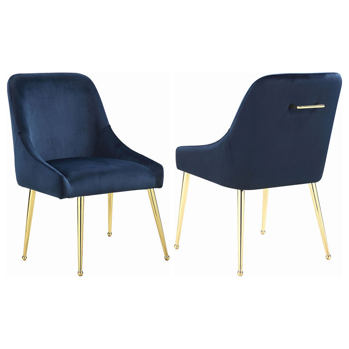 Walmer - Wingback Dining Chair (Set of 2) - Blue Furniture Max
