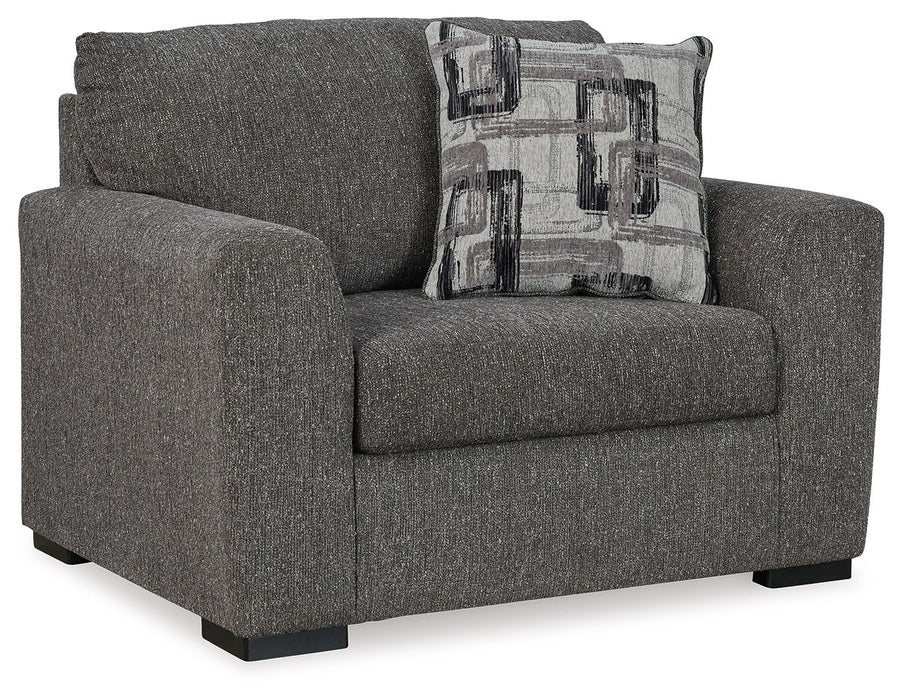 Gardiner - Chair And A Half - Pewter Signature Design by Ashley®