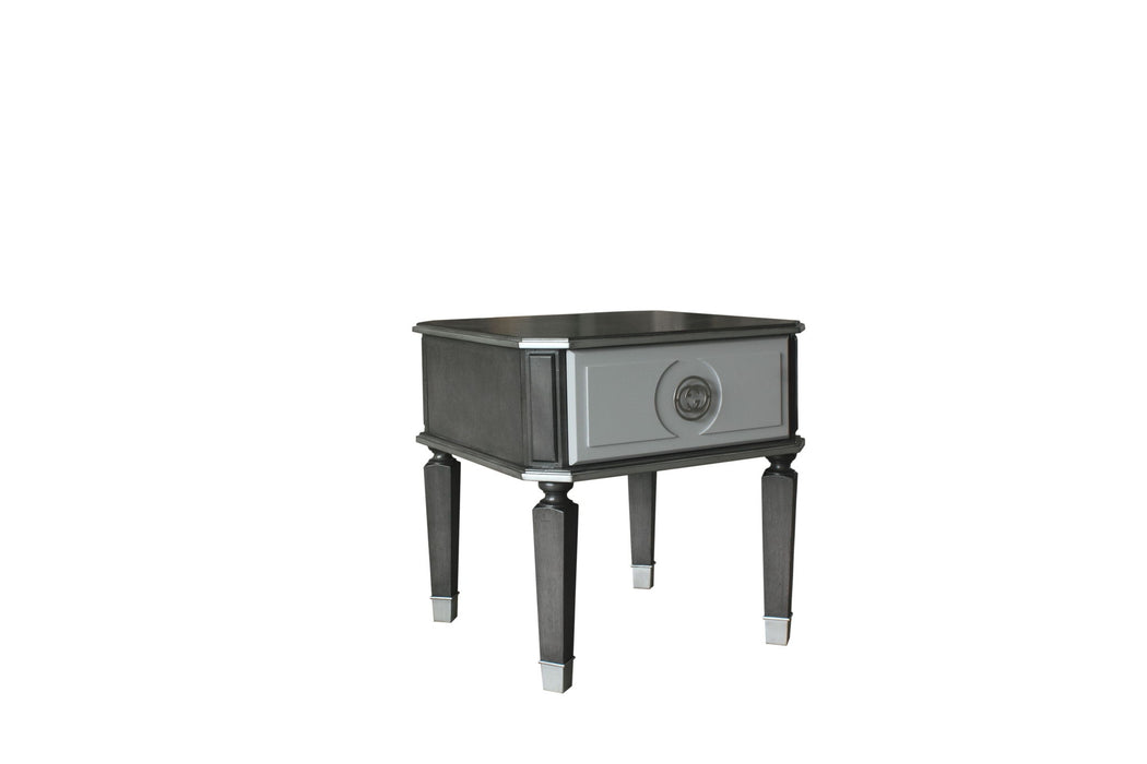 House Beatrice - End Table - Charcoal / Light Gray Urban Nest