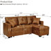 Sectional Sofa With Pull Out Bed, Reversible Chaise Home Essentials