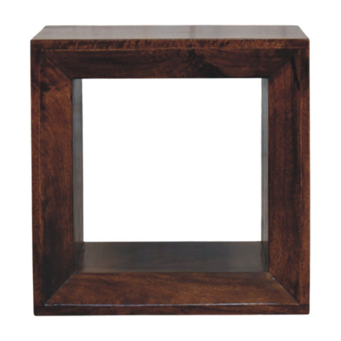 Solis - Open Side Table - Brown Artisan Furniture
