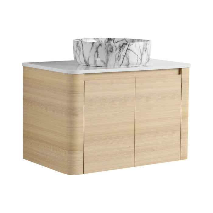 Mounted Bathroom Vanity & Art Sink & 2 Soft Close Doors Home Essentials