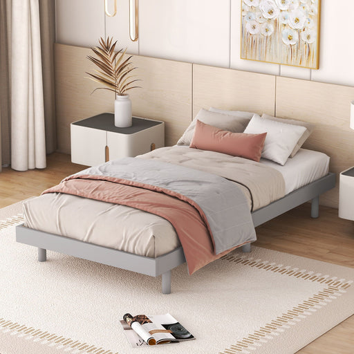 Modern Floating Platform Bed Frame Home Essentials
