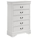 5 Drawer Bedroom Chest - White Furniture Max