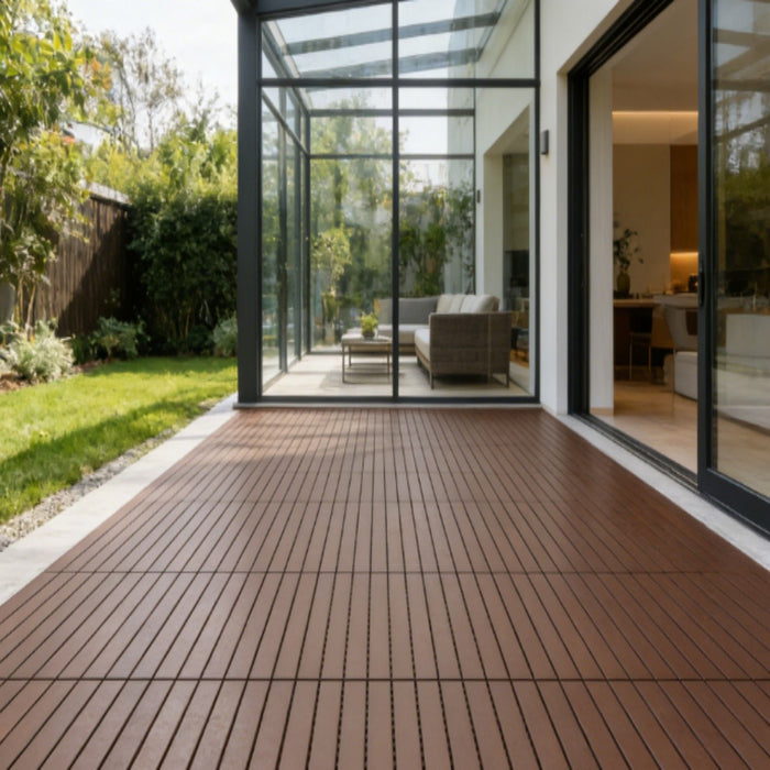 22 Piece Interlocking Outdoor Deck Tiles Daily Nest