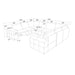 Upholstered Large Arms Sectional With Recliner Seats Home Essentials