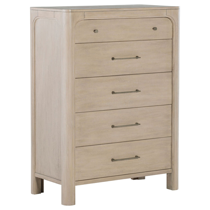 Flores - 5 Drawer Chest - Mango Color Furniture Max