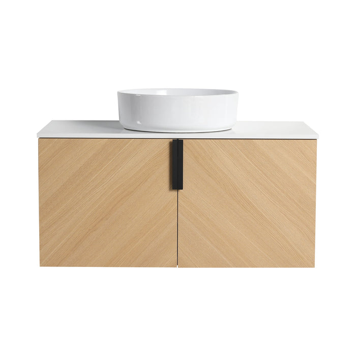 Wall Mounted Bathroom Vanity With Art Sink Home Essentials