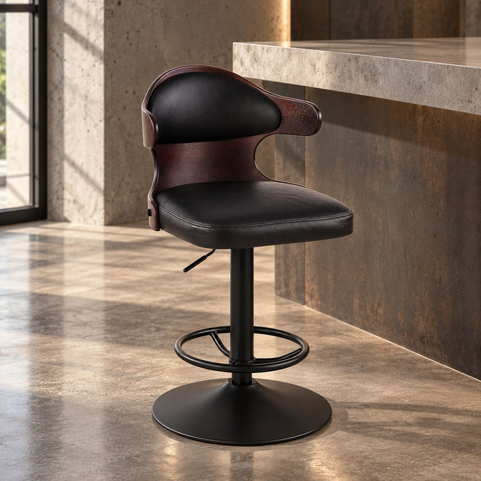 Saby - Adjustable Stool With Swivel - Charcoal Acme