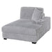RAF Chaise With Cup Holder Modular Living Room Furniture Pillow - Gray / Mink Home Essentials
