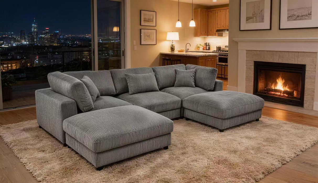 Modular Sectional & Custom Configuration, Toss Pillows Home Essentials