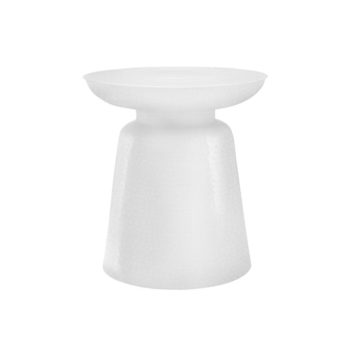 Drum Accent Side Table, Hammered Texture 8th Street