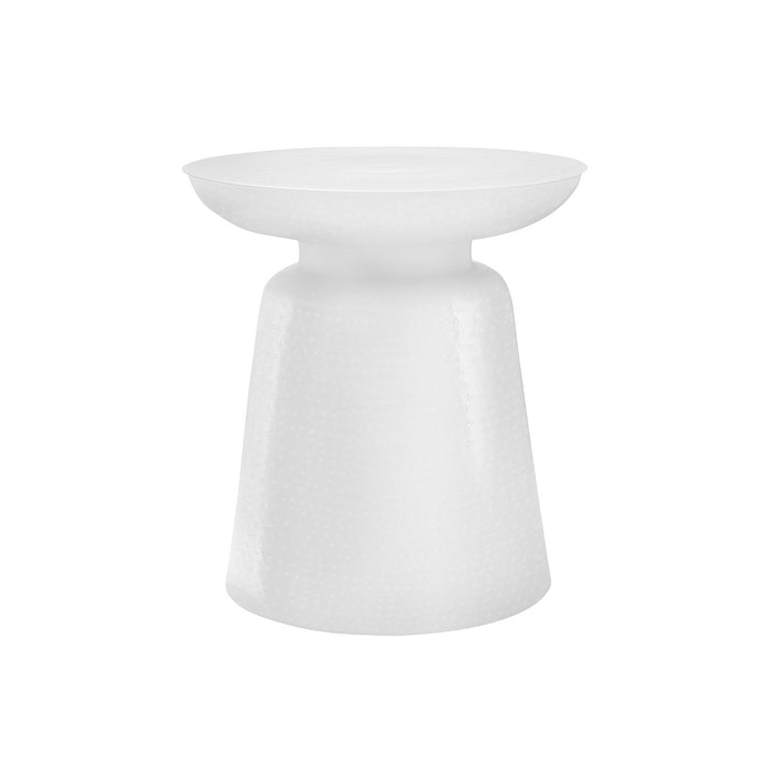 Drum Accent Side Table, Hammered Texture 8th Street