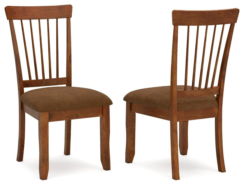 Berringer - Dining UPH Side Chair (Set of 2) - Rustic Brown Ashley®