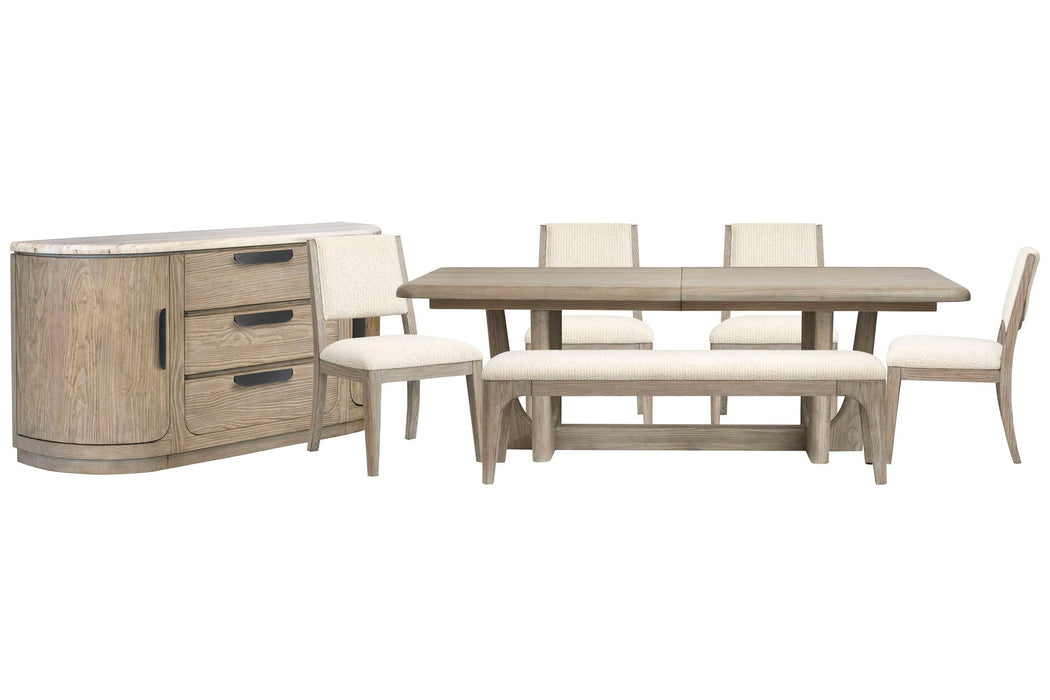 Braelyn - Extendable Trestle Dining Table Set Magnussen Furniture