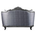 Ariadne - Loveseat With 3 Pillows - Fabric & Platinum ACME