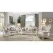 Gorsedd - Chair With Pillow - Fabric & Golden Ivory ACME