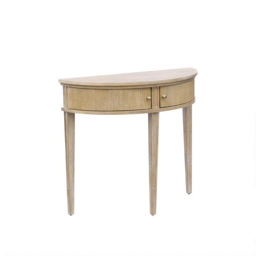Vintage Inspired Storage Console Table With Fluted Doors JLA