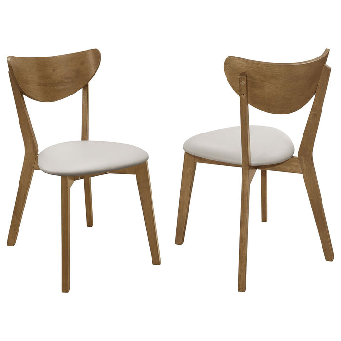 Mid-Century Modern Upholstered Dining Chair (Set of 2) Furniture Max