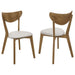 Mid-Century Modern Upholstered Dining Chair (Set of 2) Furniture Max
