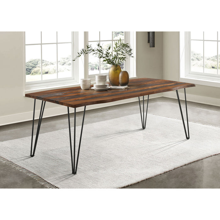 Neve - Sheesham Live Edge Dining Table - Gray Furniture Max