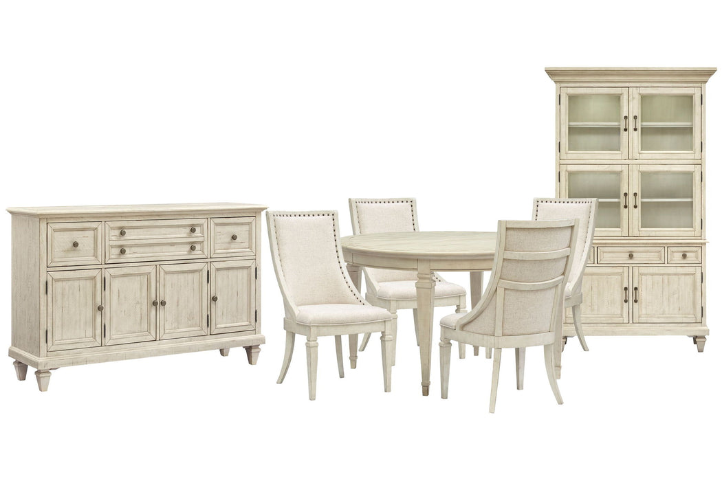 Newport - Extendable Round Dining Table Set Magnussen Furniture