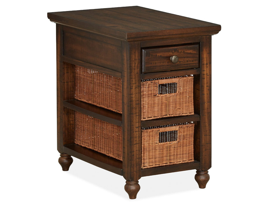 Cottage Lane - Wood Rectangular Chair Side End Table - Coffee Magnussen Furniture