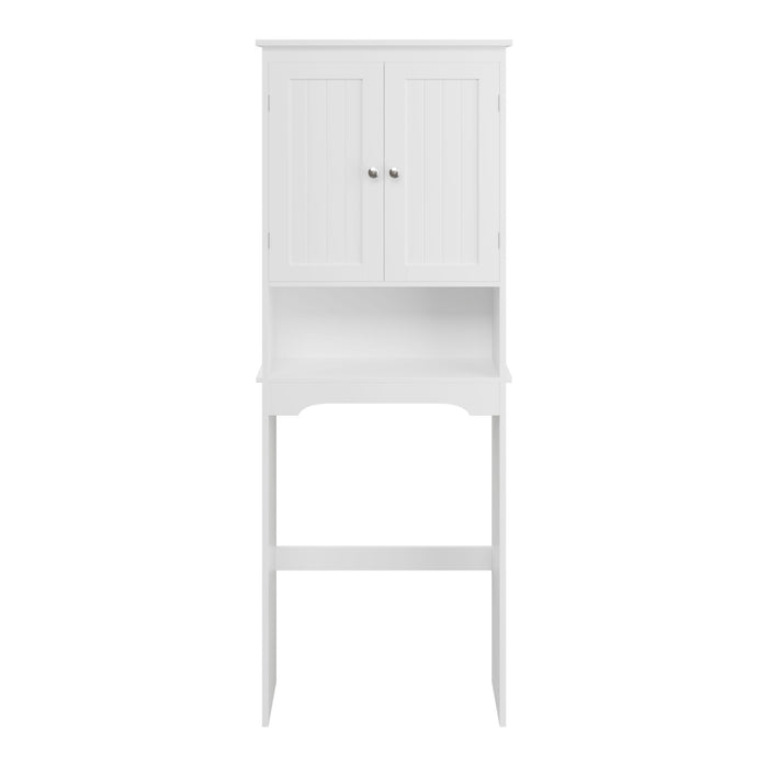 Bathroom Cabinet Over The Toilet With Adjustable Shelves - White