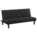 Boston - Tufted Convertible Sofa Bed Armless Design - Black Furniture Max