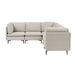 Upholstered Modular Sectional With Tall Legs Home Essentials