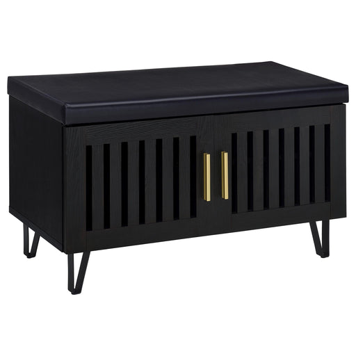 Clackamas - 2 Door Storage Bench With Padded Seat Furniture Max