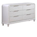 Dresser 6 Drawers - White Home Essentials