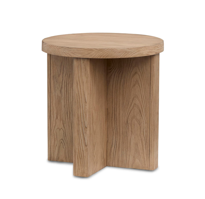 Hayden - Round End Table - Golden Oat Magnussen Furniture