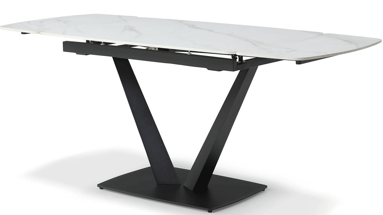 109 - Ceramic Dining Table With Extension Extravaganza Collection
