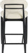 Riccio - Stool - Black Frame Meridian Furniture