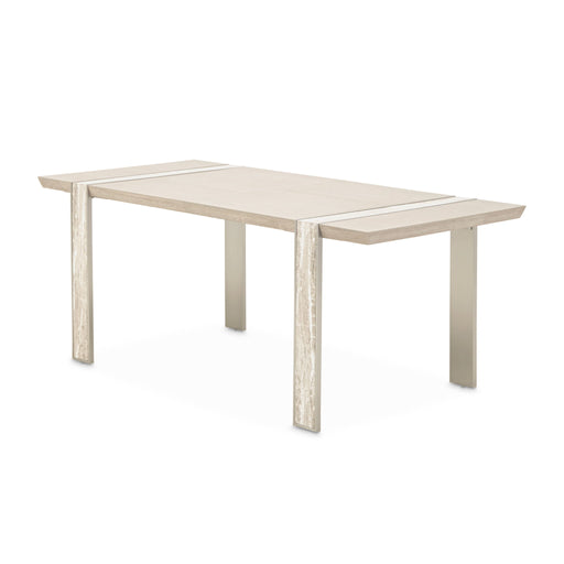 Lotus Bay - Narrow Rectangular Dining Table - Sand Michael Amini