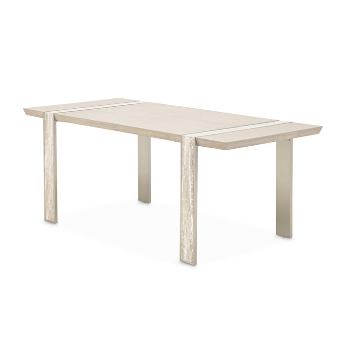 Lotus Bay - Narrow Rectangular Dining Table - Sand Michael Amini