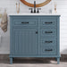 Modern Bathroom Vanity With Sink Top, Flip Drawers, Adjustable Shelf Hearth and Haven