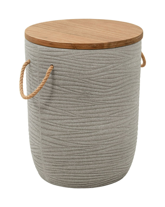Biban - Outdoor Side Table - Natural & Brown