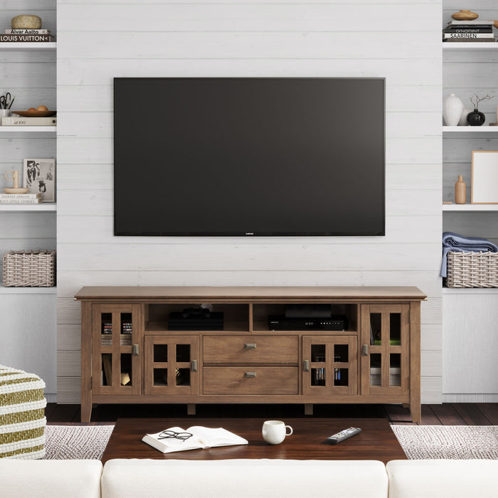 Artisan - TV Media Stand - Rustic Natural Aged Brown Simpli-Home