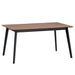 Rebi - Dining Table - Walnut & Black ACME