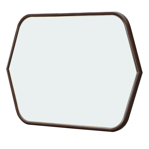 Houston - Wall Mirror - Walnut Michael Amini