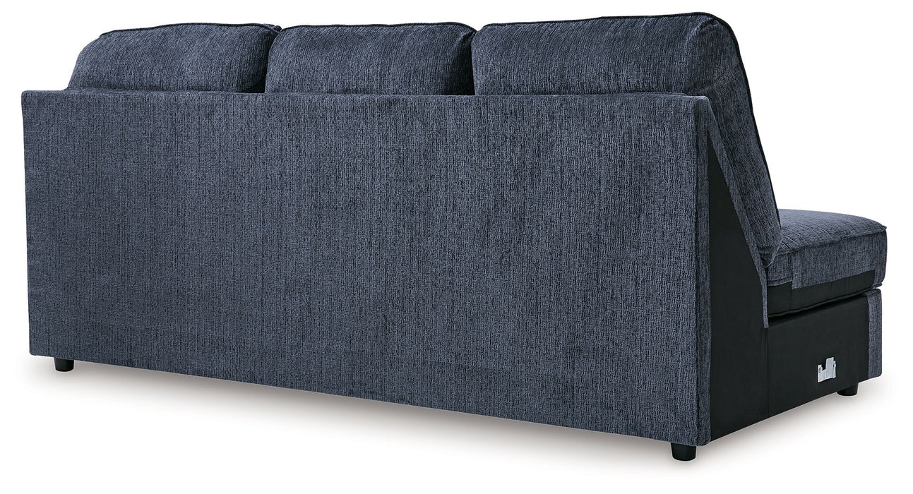 Albar Place - Raf Sofa Chaise - Cobalt Signature Design by Ashley®