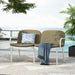 Luna - Outdoor Patio Loveseat Noble House