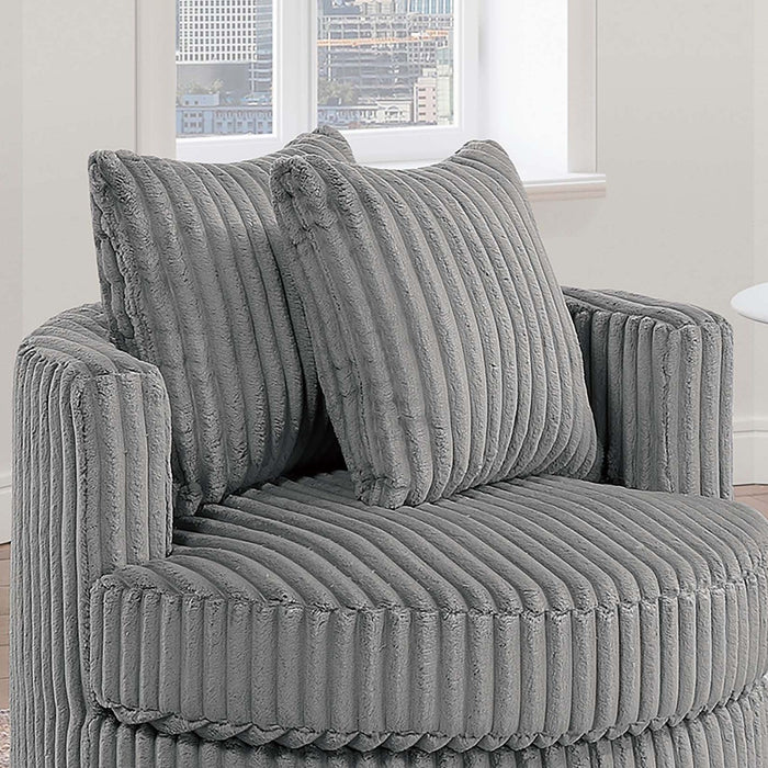 Swivel Upholstered Accent Chair For Living Room Home Essentials