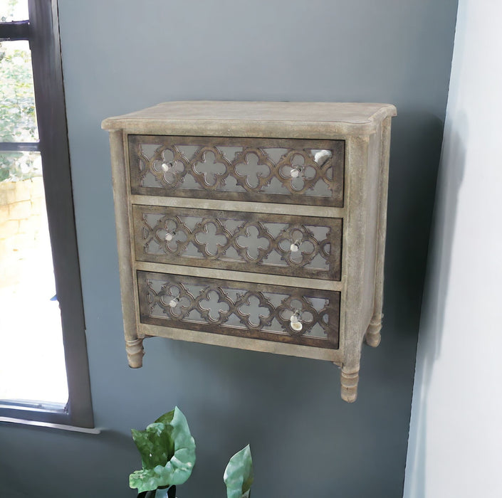 Standard Accent Cabinet With Three Drawers - Brown